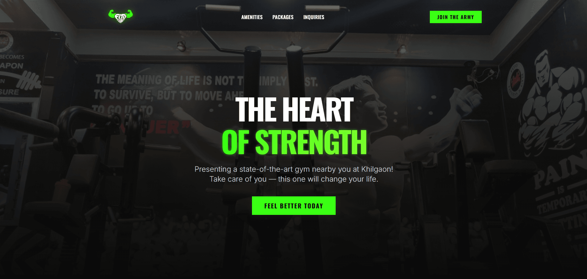 Gym SaaS dashboard screenshot